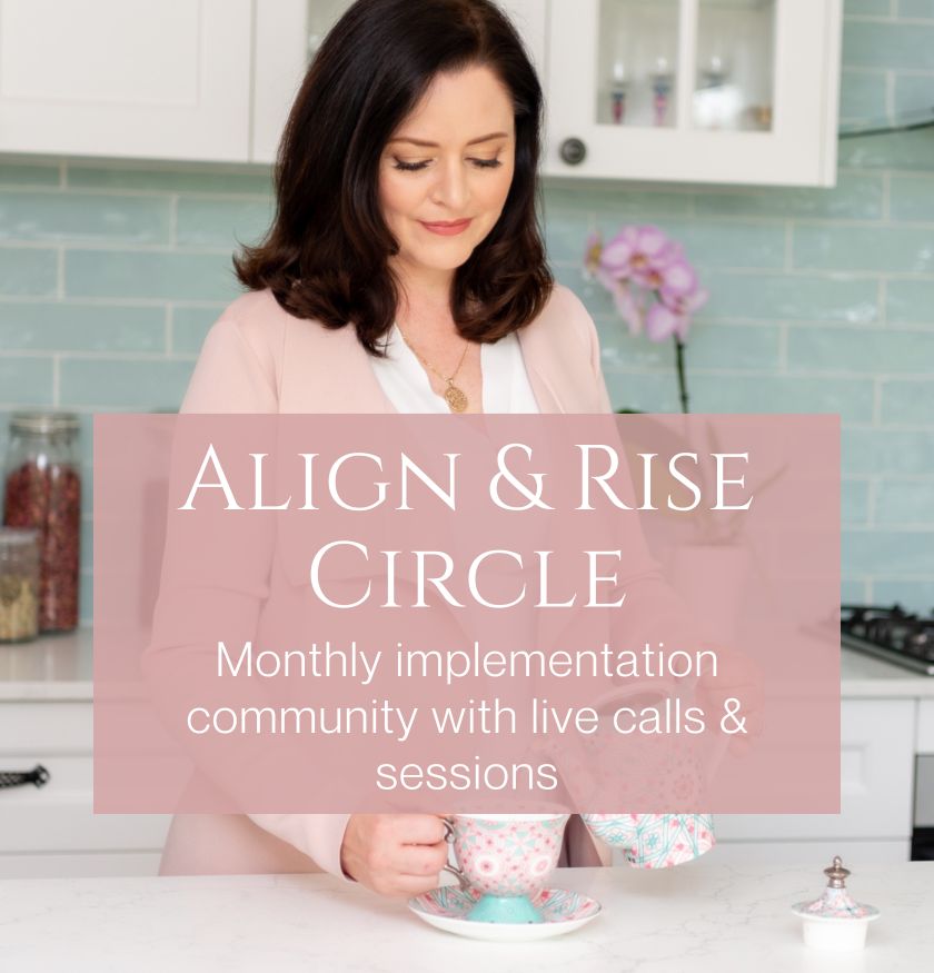 Align & Rise Circle a community group membership for soul aligned businesses to grow with monthly action and support